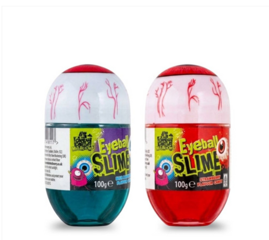 Eyeball Slime blue raspberry Or strawberry flavoured liquid candy 1 Supplied 100G