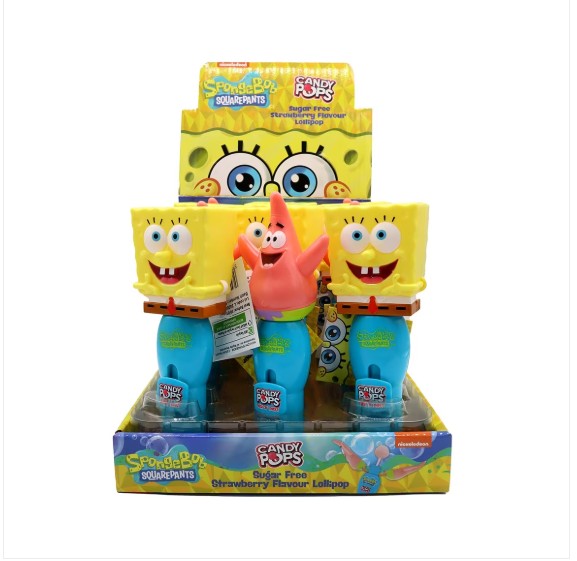 SpongeBob SquarePants Sugar Free Candy Lolly  Pop 8g Qty 1 