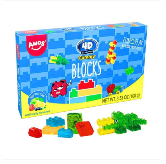 4D Gummy Blocks Theatre Box 100g Qty1