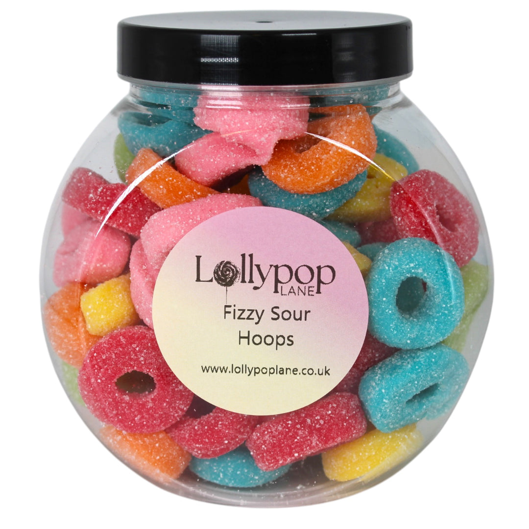 Sour Hoops Mini Sweet Jar - 400g