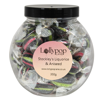 Stockley's Liquorice & Aniseed Mini Sweet Jar - 350g
