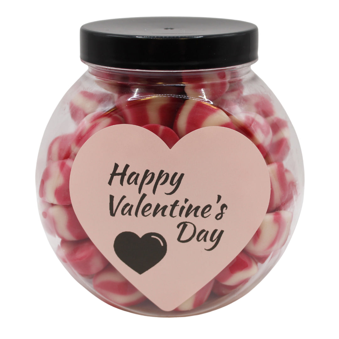 Strawberry Twist Kisses Valentine Mini Sweet Jar - 450g