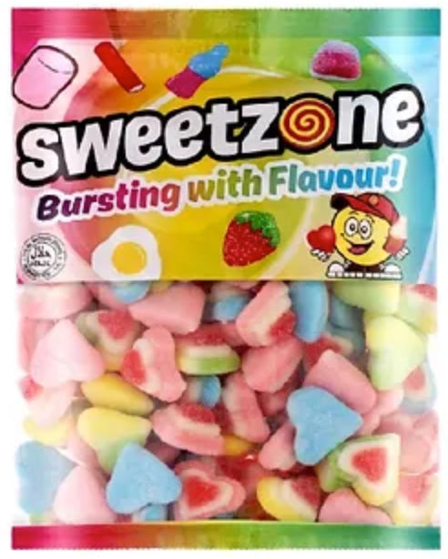 Sweetzone Fizzy 3D Hearts 1kg