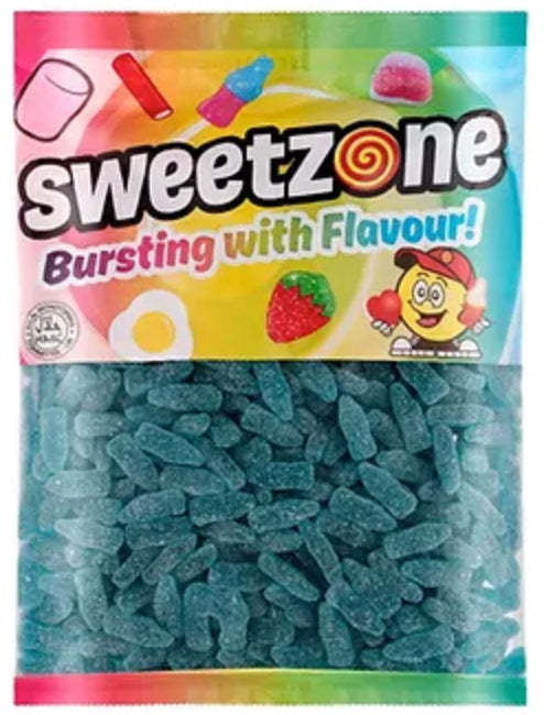 Sweetzone Fizzy Blue Raspberry Bottles 1kg