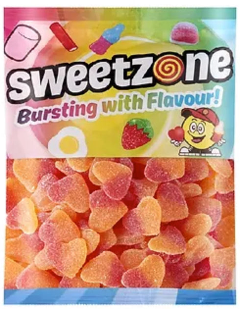 Sweetzone Fizzy Peach Hearts 1kg