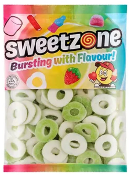 Sweetzone Sour Apple Rings 1kg