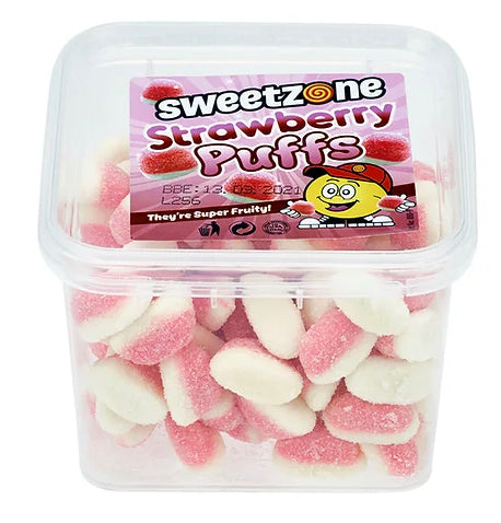 Sweetzone Strawberry Puffs 170g Tub