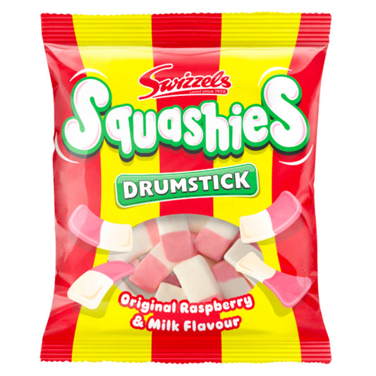 Swizzels Drumstick Squashies Original Raspberry & Milk Flavour 140g