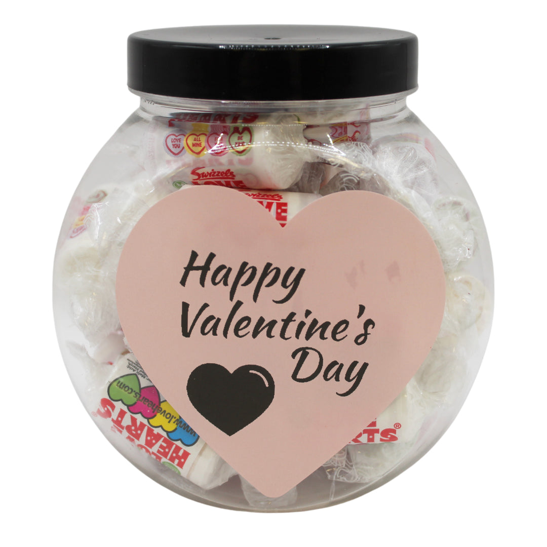 Swizzels Love Hearts Valentine Mini Sweet Jar - 300g