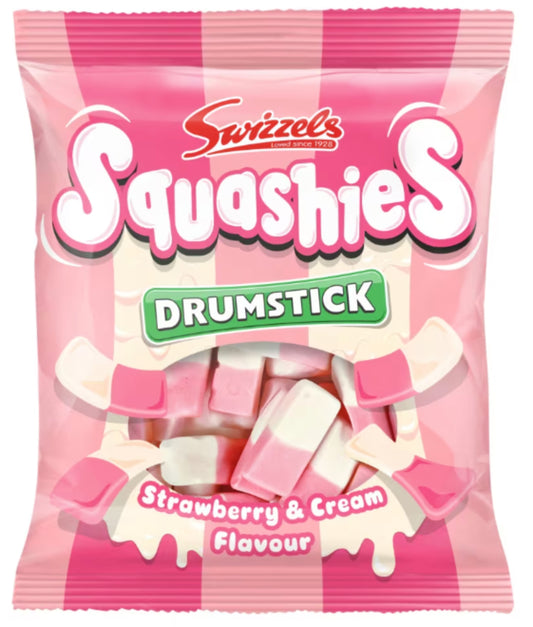 Swizzels Squashies Drumstick Strawberry & Cream 140g