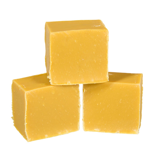Three Chunks of The Fudge Factory Lemon Sherbet Fudge