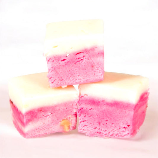 The Fudge Factory Pink & White Flavoured Nougat
