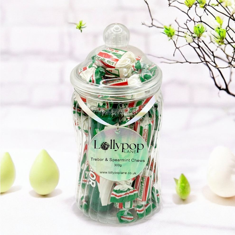 Trebor Refreshers Trebor and Spearmint Chews Jar 300g – Lollypop Lane