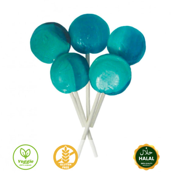 Large Blue Raspberry Lollipop Experience the Sweetness of Lollypops at Lollypop Lane
