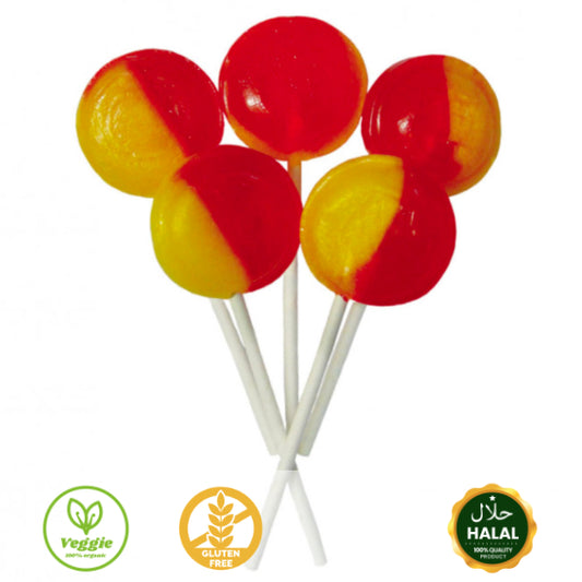 Dobsons Wrapped Rhubarb & Custard Mega Lolly - Lollypop Lane