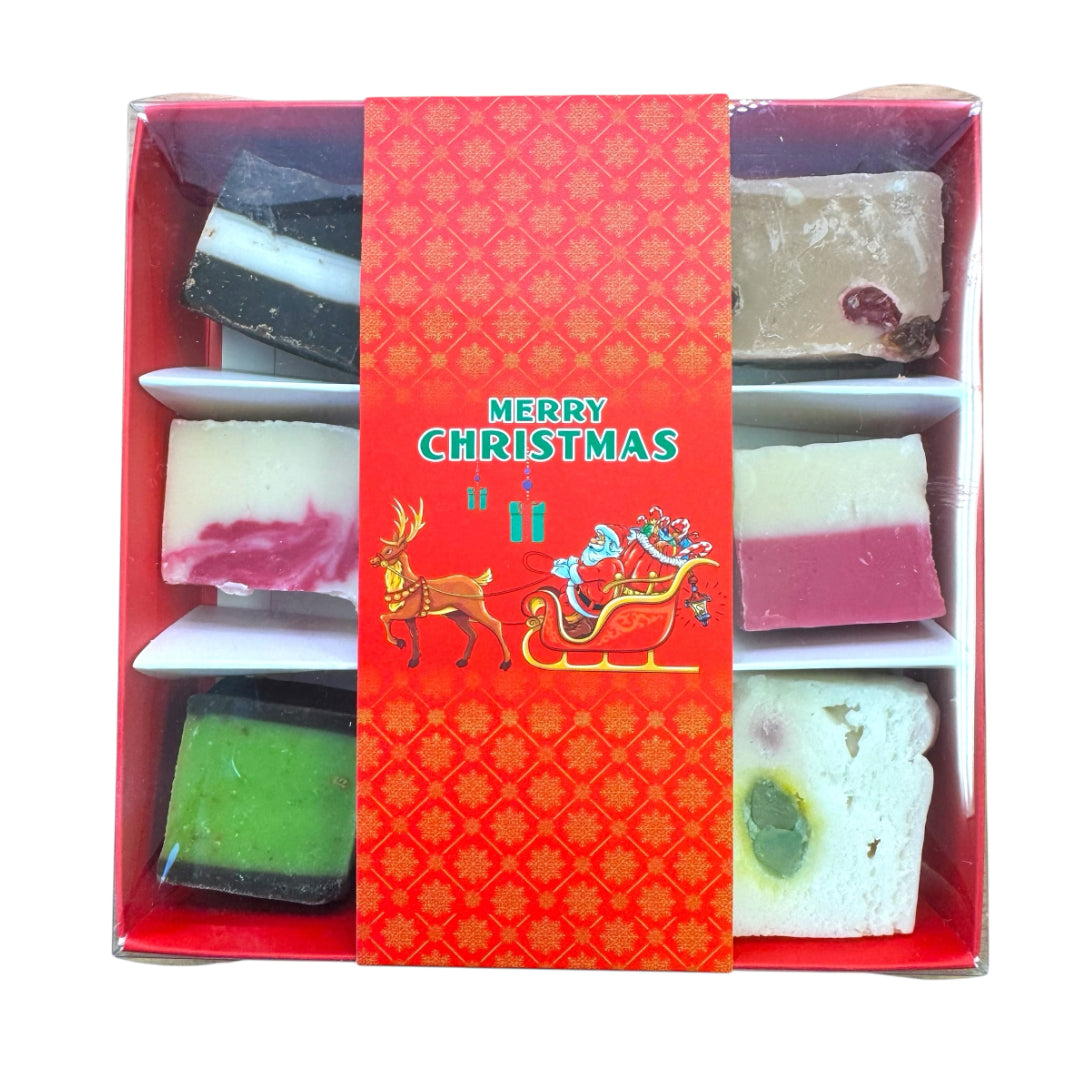 Lollypop Lane Christmas Gift Box Filled with Fudge
