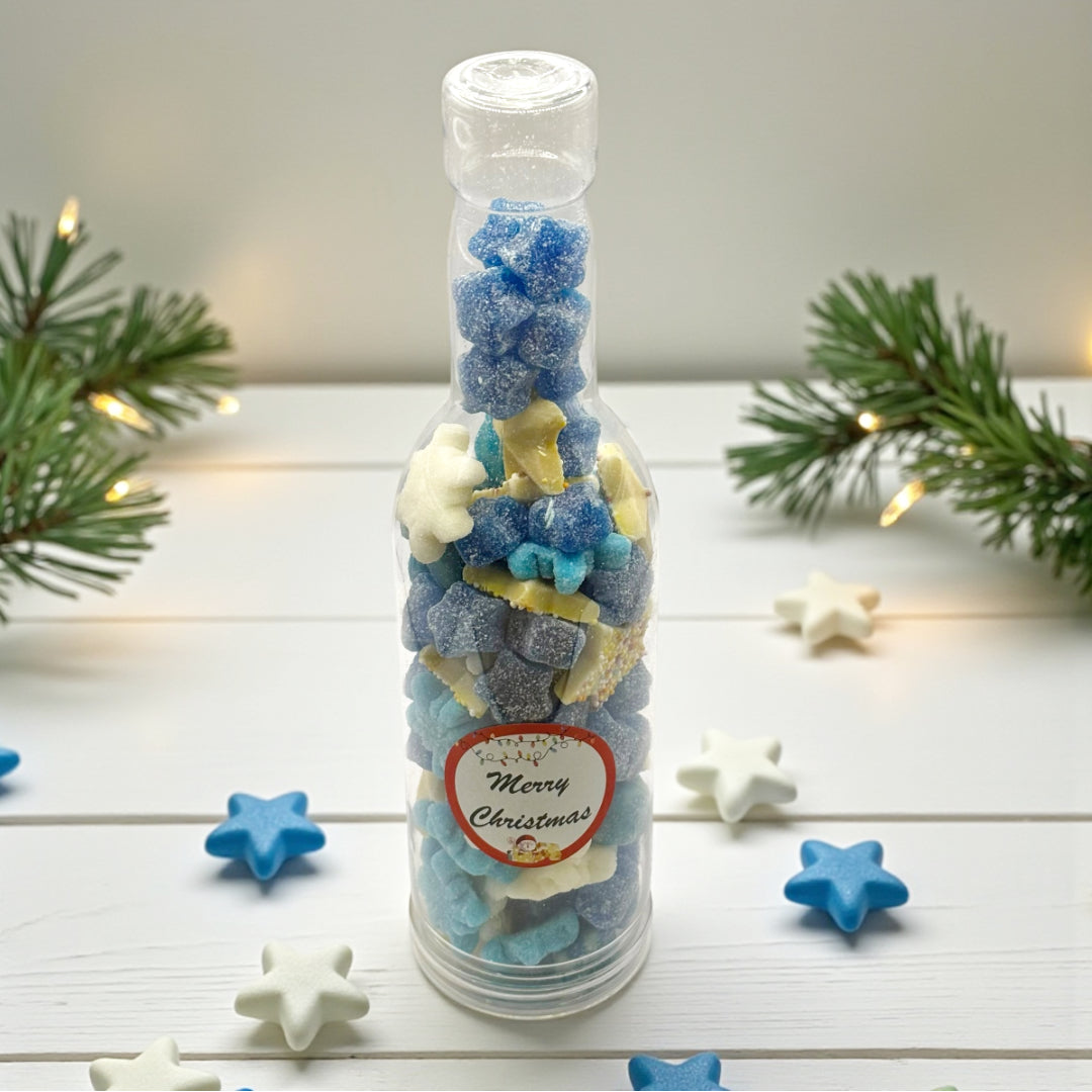 Lollypop Lane Winter Wonders Blue & White Sweet Bottle 450g