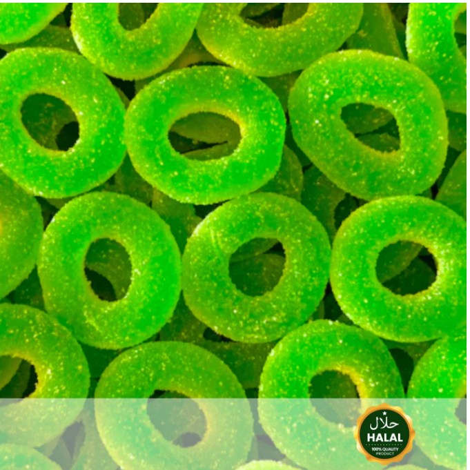 Fizzy Apple Rings Sweet 