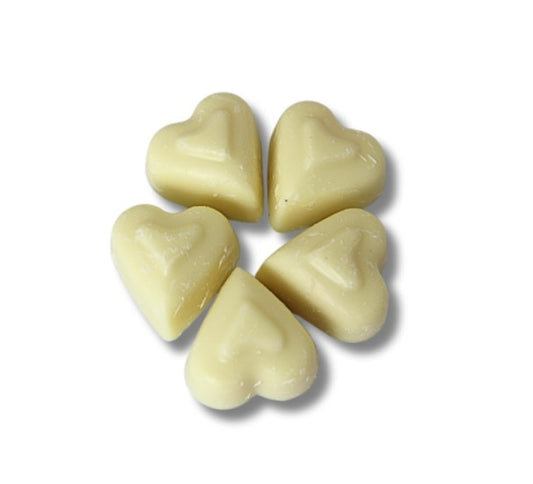White Chocolate Vanilla  Hearts