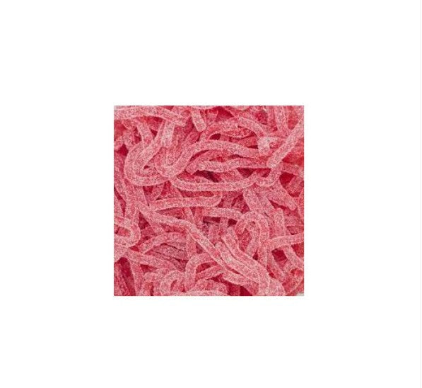 King Regal Spaghetti Strawberry Sour Coated Jelly Sweet